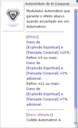 Automódulo de H-Corporal