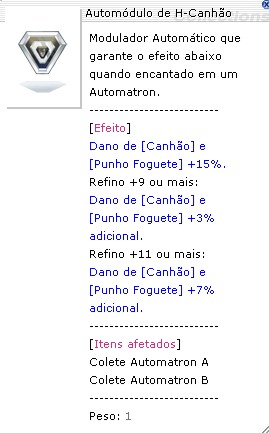 Automódulo de H-Canhão