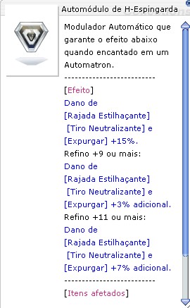 Automódulo de H-Espingarda