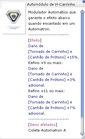 Automódulo de H-Carrinho