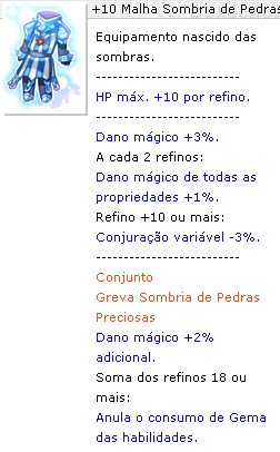 +10 Malha Sombria de Pedras Preciosas