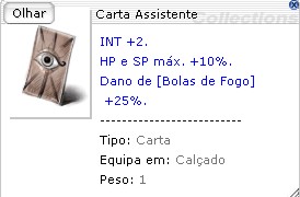 Carta Assistente Superior