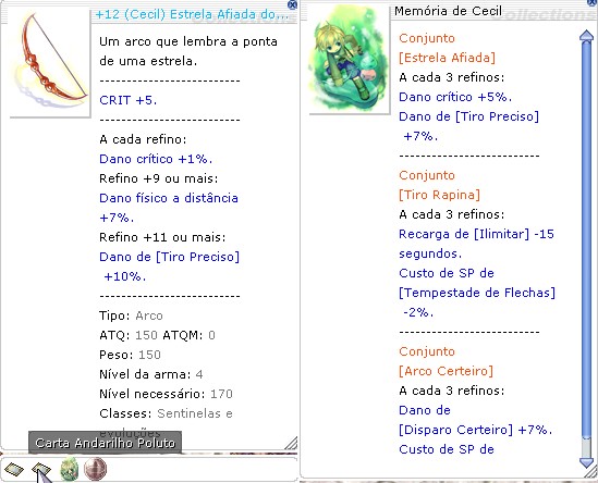 +12 Estrela Afiada do Andarilho Bi Memória de Cecil