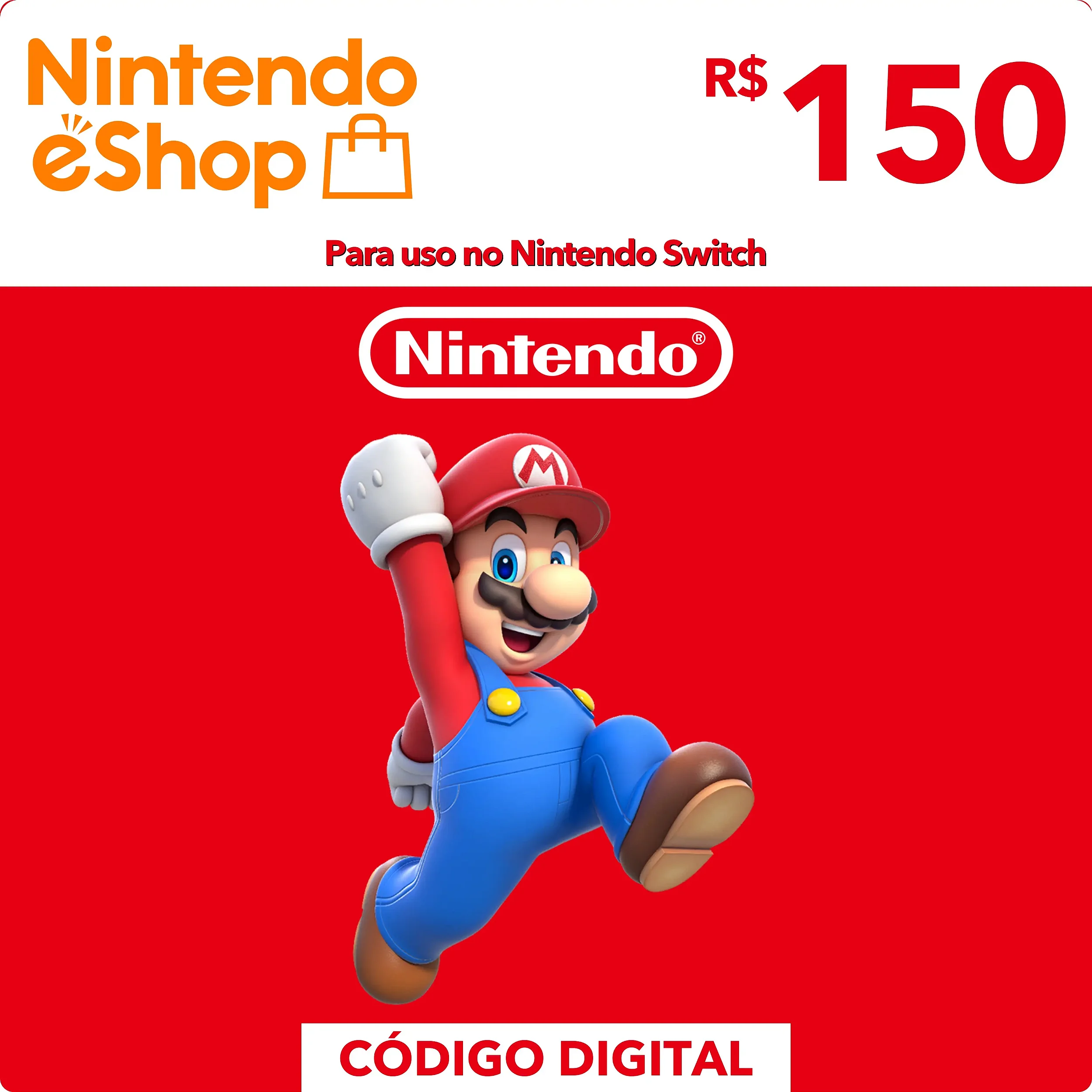 Nintendo eShop R$150
