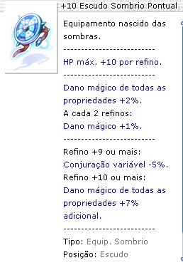 +10 Escudo Sombrio Pontual