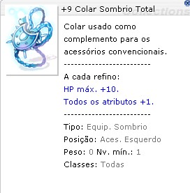 +9 Colar Sombrio Total