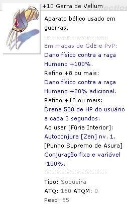 +10 Garra de Vellum