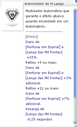 Automódulo de H-Lança