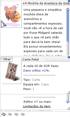 +9 Mochila da Aventura do Golpe da Sorte