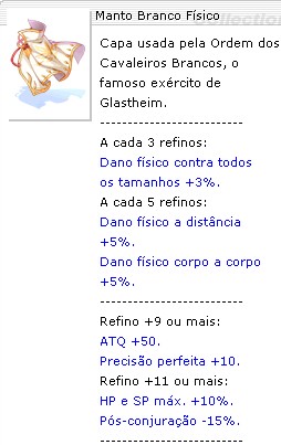 Manto Branco Físico