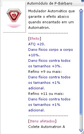 Automódulo de P-Bárbaro
