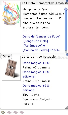 +11 Bota Elemental do Arcanista