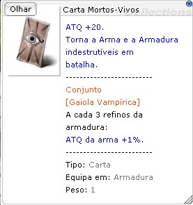 +9 Armadura Temporal VIT do Zumbi