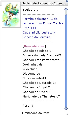 Martelo de Refino dos Elmos