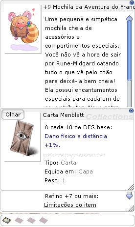 +9 Mochila da Aventura do Franco Atirador