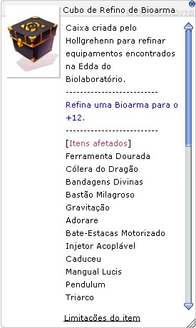 Cubo de Refino de Bioarma